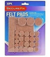 30PK SECURE FIX FELT PADS